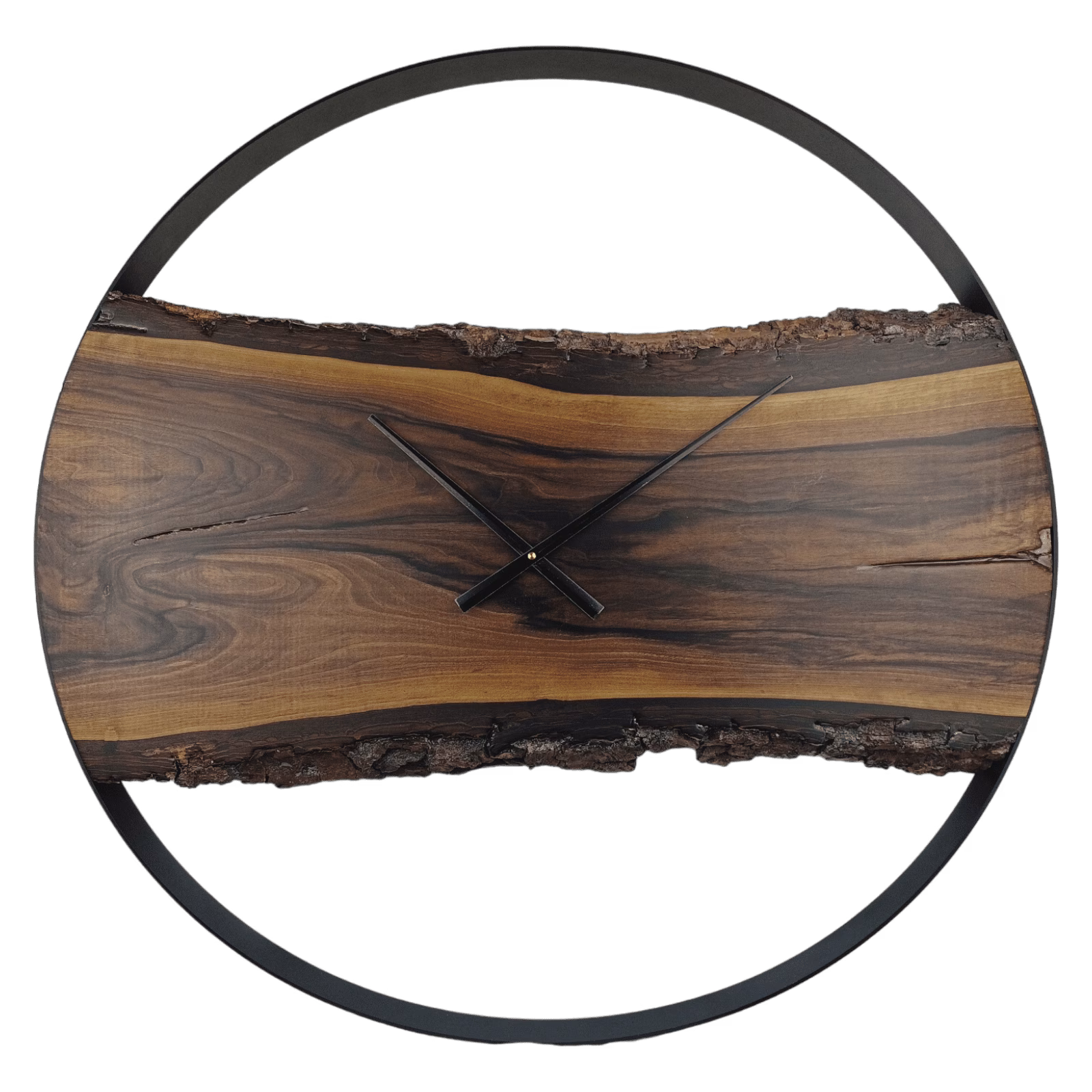 VANLØES natural wood - klok ∅80 - walnoot MAT