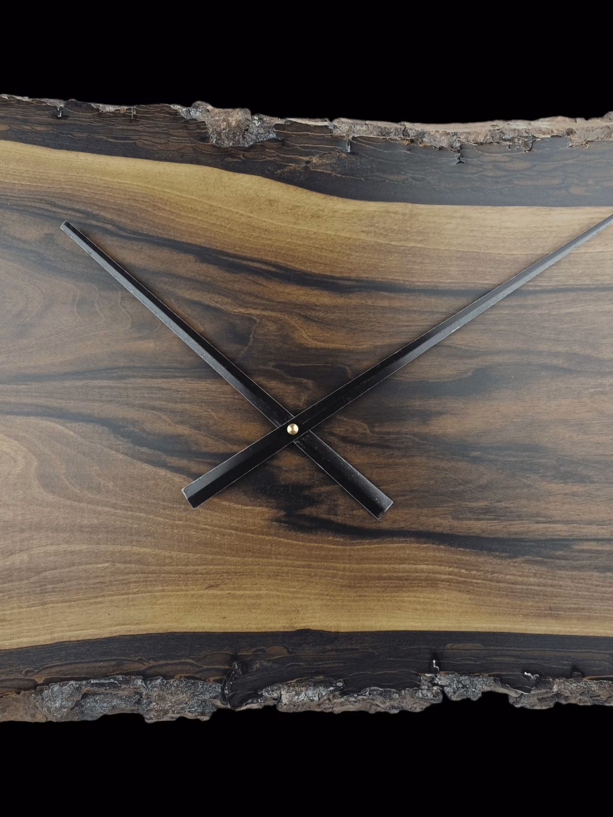 VANLØES natural wood - klok ∅80 - walnoot MAT - Afbeelding 2