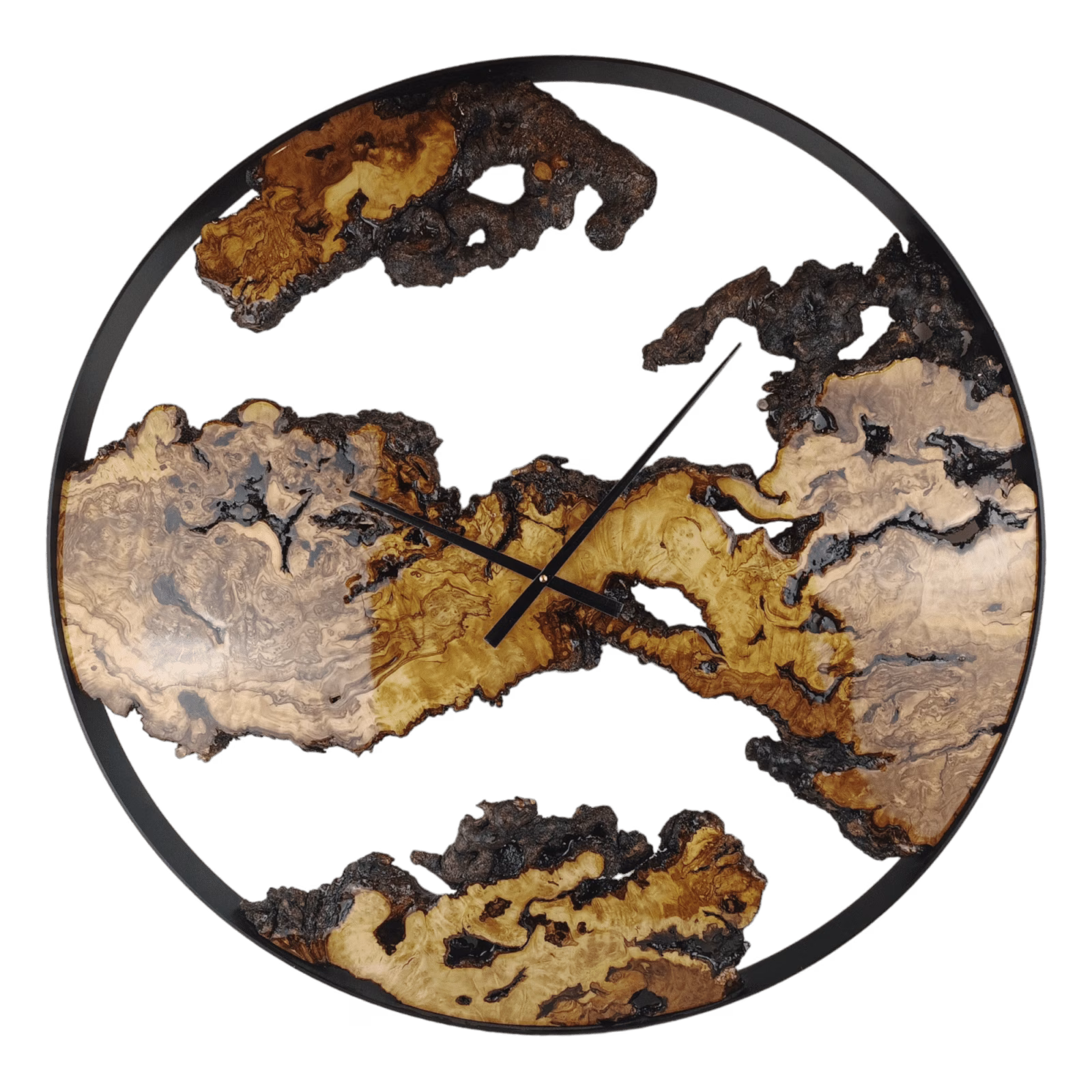 VANLØES - Natural wood - Wandklok olijf ∅80