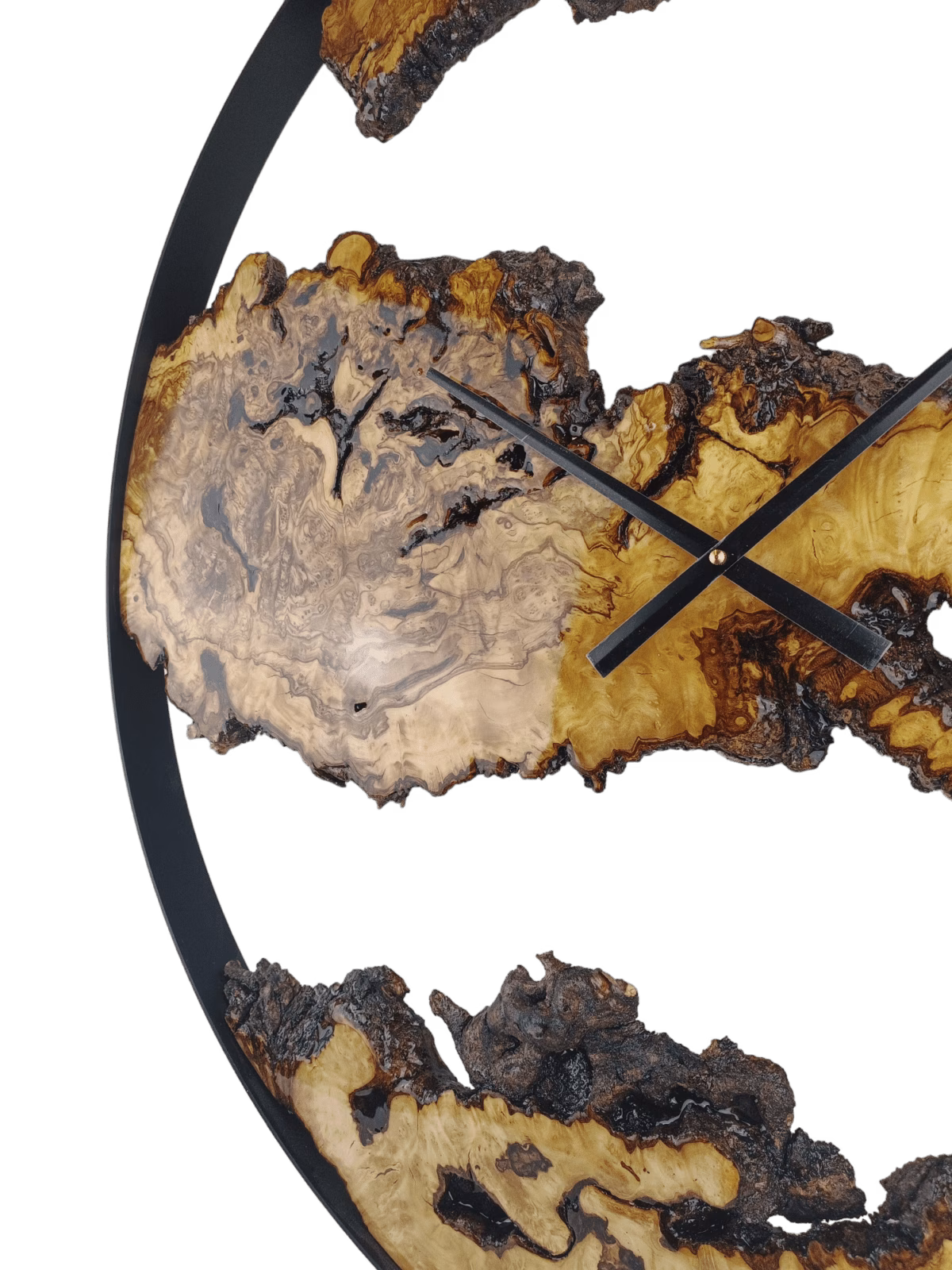 VANLØES - Natural wood - Wandklok olijf ∅80 - Afbeelding 4