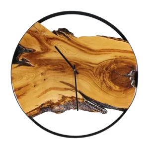 VANLØES - Ø80 - XL wandklok oud eiken