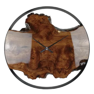 VANLØES - Ø80 - wandklok iepenhout